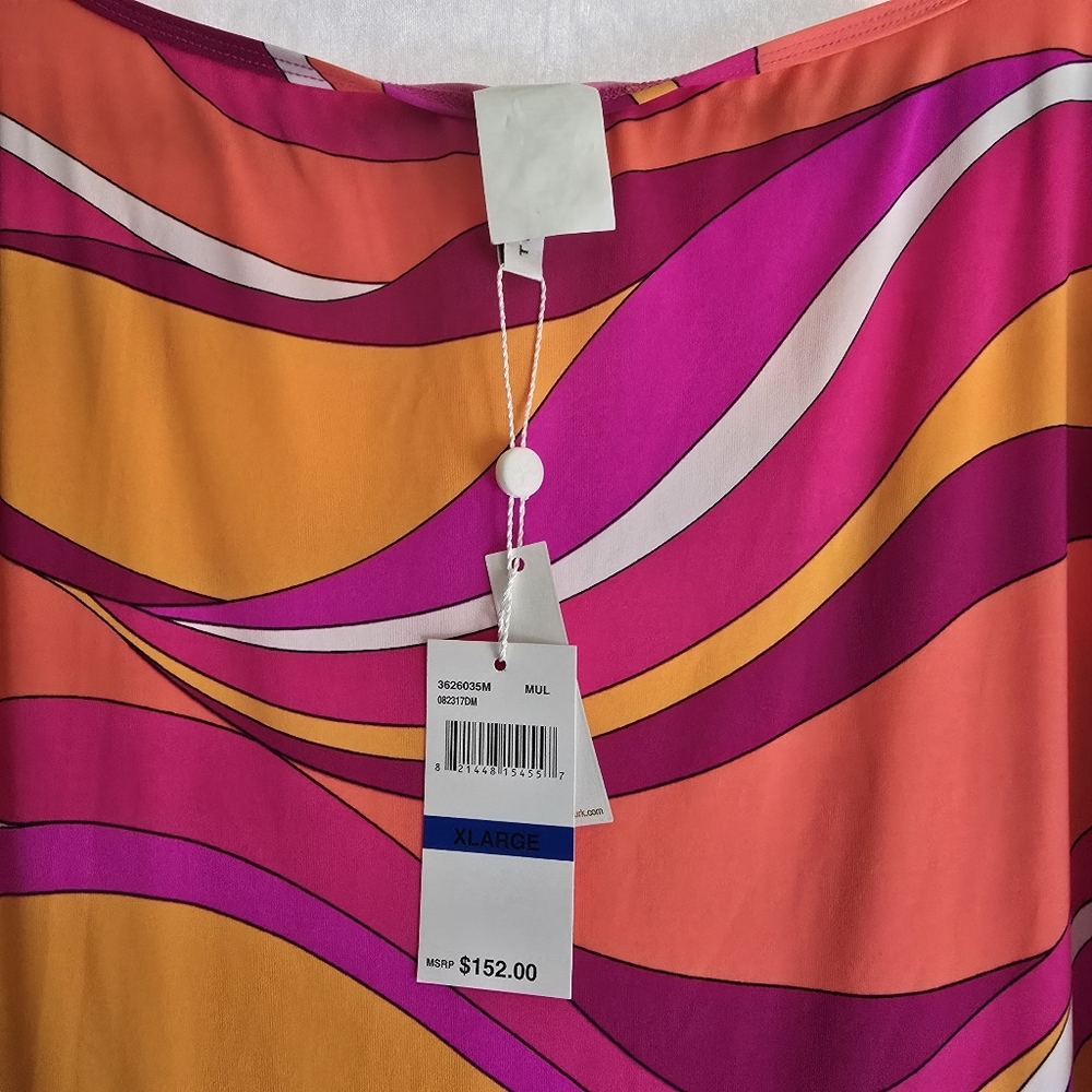 TRINA TURK Vivid Vista Women Cover up Sz L Tunic Dress & Sz XL Pants - Picture 3 of 8